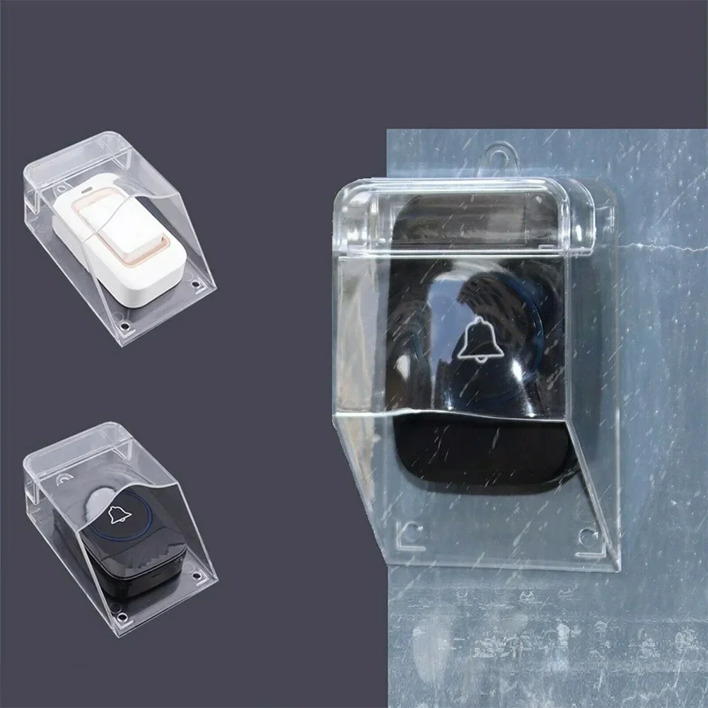 Wireless Doorbell Cover Doorbell Waterproof Cover Transparent Cover Outdoor Wireless Doorbell Ring Odor PC Protection Case