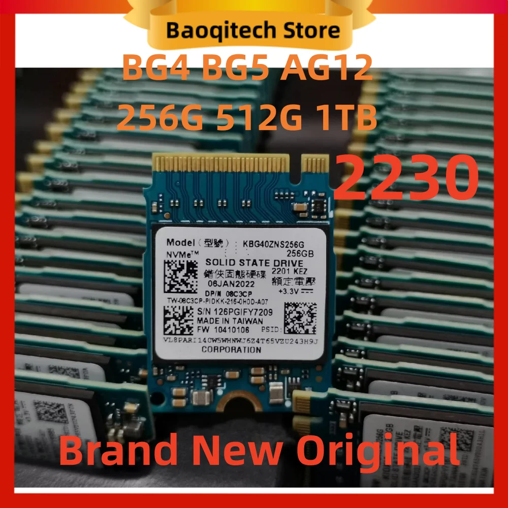 キオクシア BG4 1TB 2230 SSD PCIe NVMe Gen3x4 KIOXIA BG4 KBG40ZNS1T02 M.2 2230 PCIe NVMe Gen3 SSD - Drive