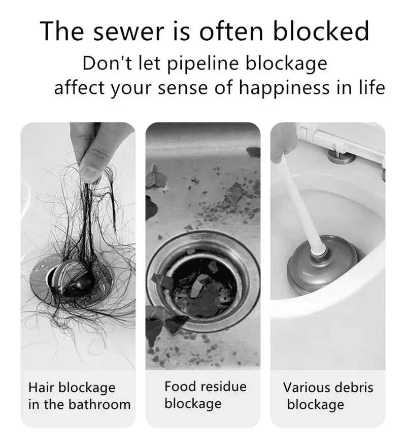 Pipe Dredging Brush Long Clean Kitchen Bathroom Hair Sewer Sink Cleaning Drain Pipe Flexible Cleaner Clog Plug Hole Remover Tool 2