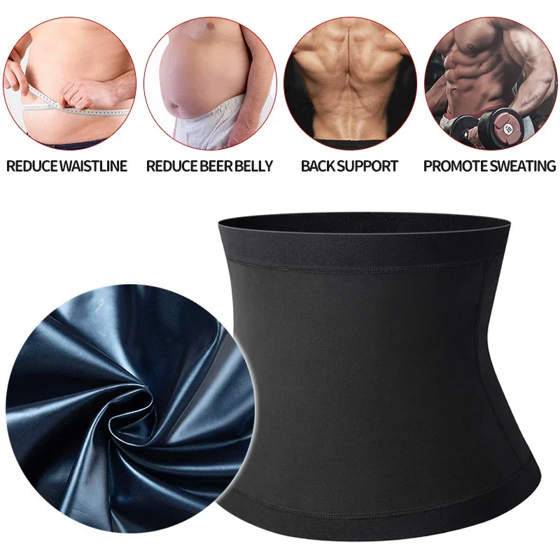 Mens Abdomen Reducer Sauna Body Shaper Fitness Sweat