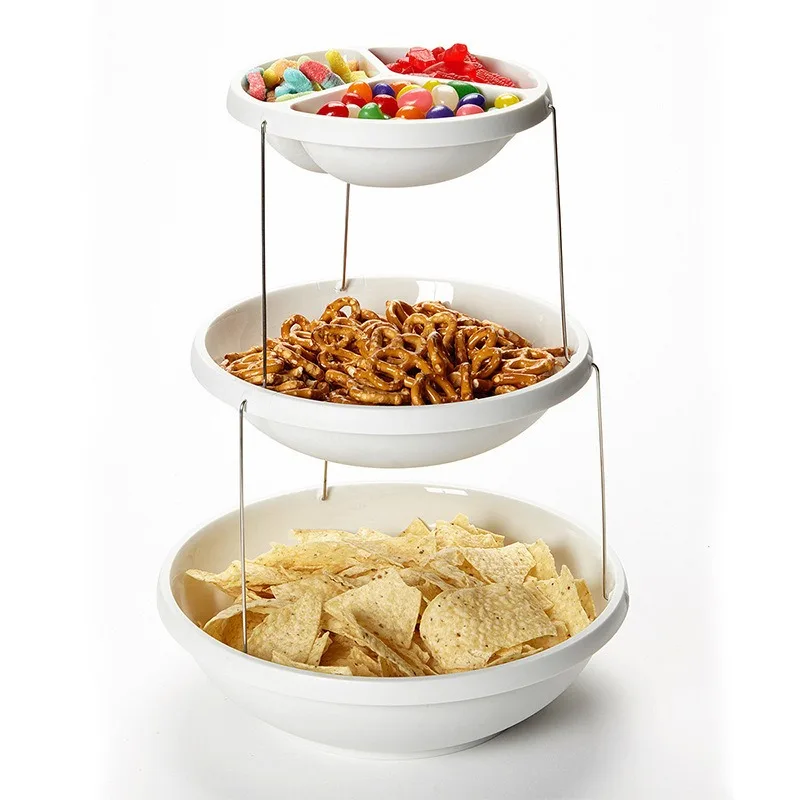 3-Tier Collapsible Party Serving Platter 1