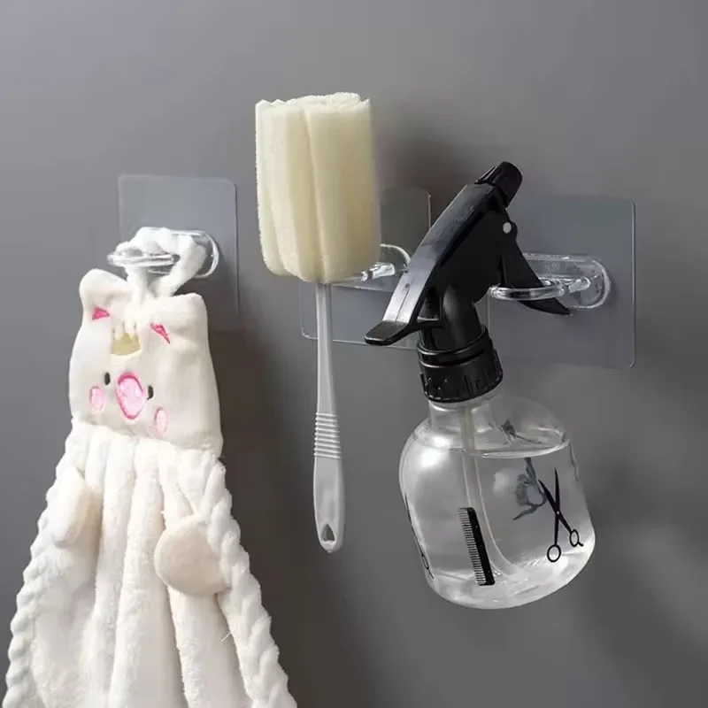 Circular Hook Sticker Multifunctional Storage Small Hook Circular Sticker Wall Mounted Shower Gel Storage Rack 10pcs