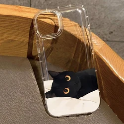 Cartoon Black Couple Cat Soft Phone Case - Galaxy S20 FE (1)