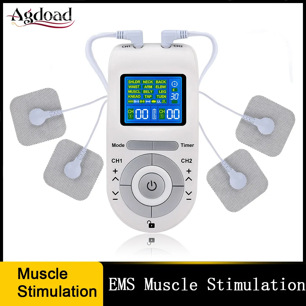 

Low Frequency TENS Machine Body Massager EMS Electric Muscle Stimulation Pain Relief Physiotherapy Electrodes Pad masajeador