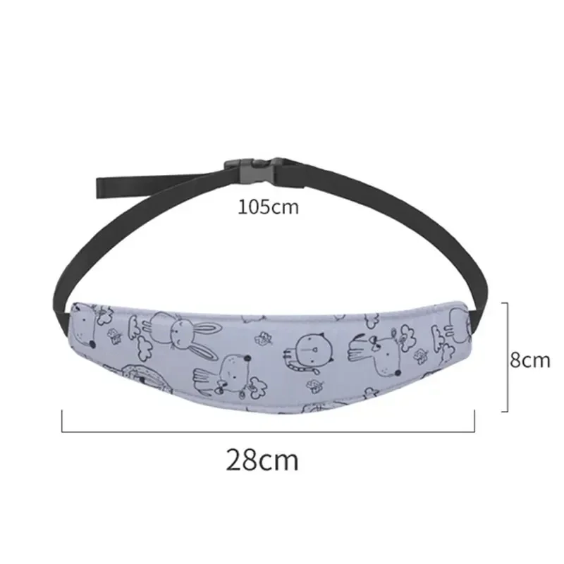Auto Seat Head Support Baby Head Fixation Belt Car Seat Head Belt Baby Car Seat Head Support Children Stroller Fastening Belt Adjustable Boy Girl Playpens Sleep Positioner Baby Saftey Pillows