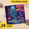 Mushroom Forest Coloring Book For Birthday Party Relieve Stress Kill Time Graffiti Painting Drawing Art Adult Picture Book 2