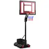Basketball Hoop with 5-10 Feet Adjustable Height for Indoor Outdoor