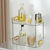 Double-Layer Storage Box Multi-Layer Display Storage Rack Cosmetic Desktop Storage Rack Bedroom Decoration Storage Box 2
