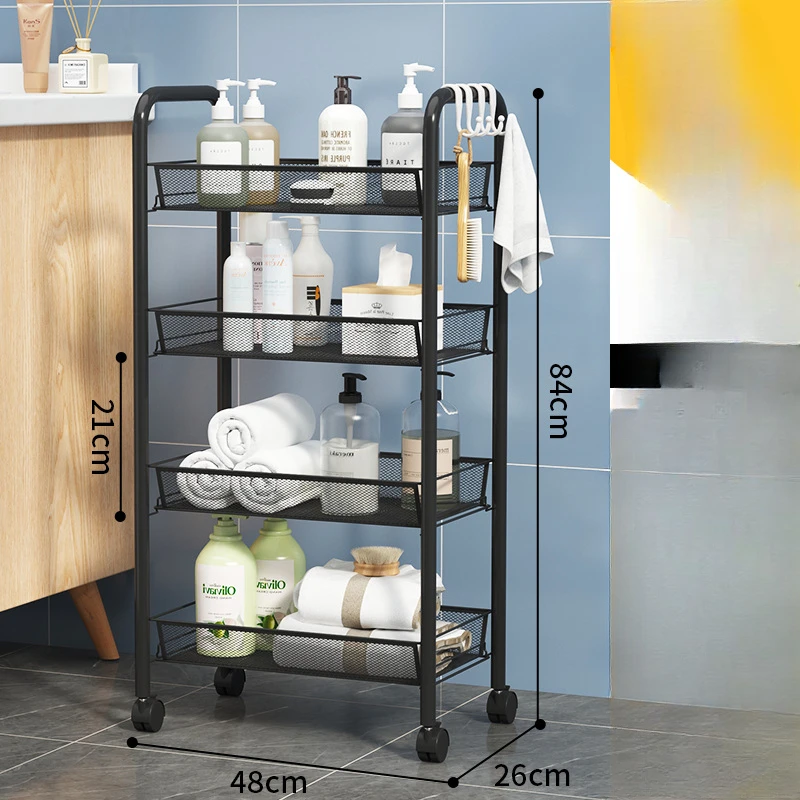 Barber Nail Cosmetic Salon Trolley Hair Chariot Cleaning Professional Salon Trolley Storage Wheels Carritos Furniture ZT50ST