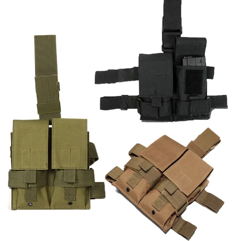 

Tactical 5.56/7.62 Thigh Magazine Pouch Drop Leg Panel Mag Pouch For Outdoor Military Airsoft Leg Mag Holder Charger Carrier