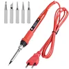 110V 220V 80W LCD Soldering iron kit adjustable temperature solder welding tools Ceramic heater soldering tips 15kind copper tip 4