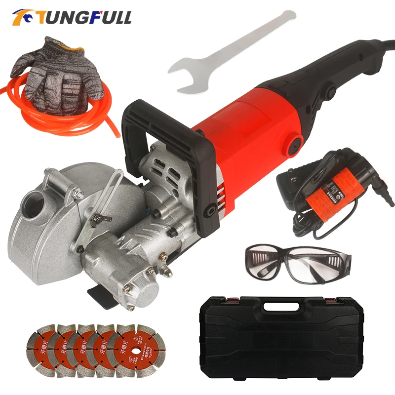 4000W 220V Electric Wall Chaser Groove Slotting Machine Brick Wall
