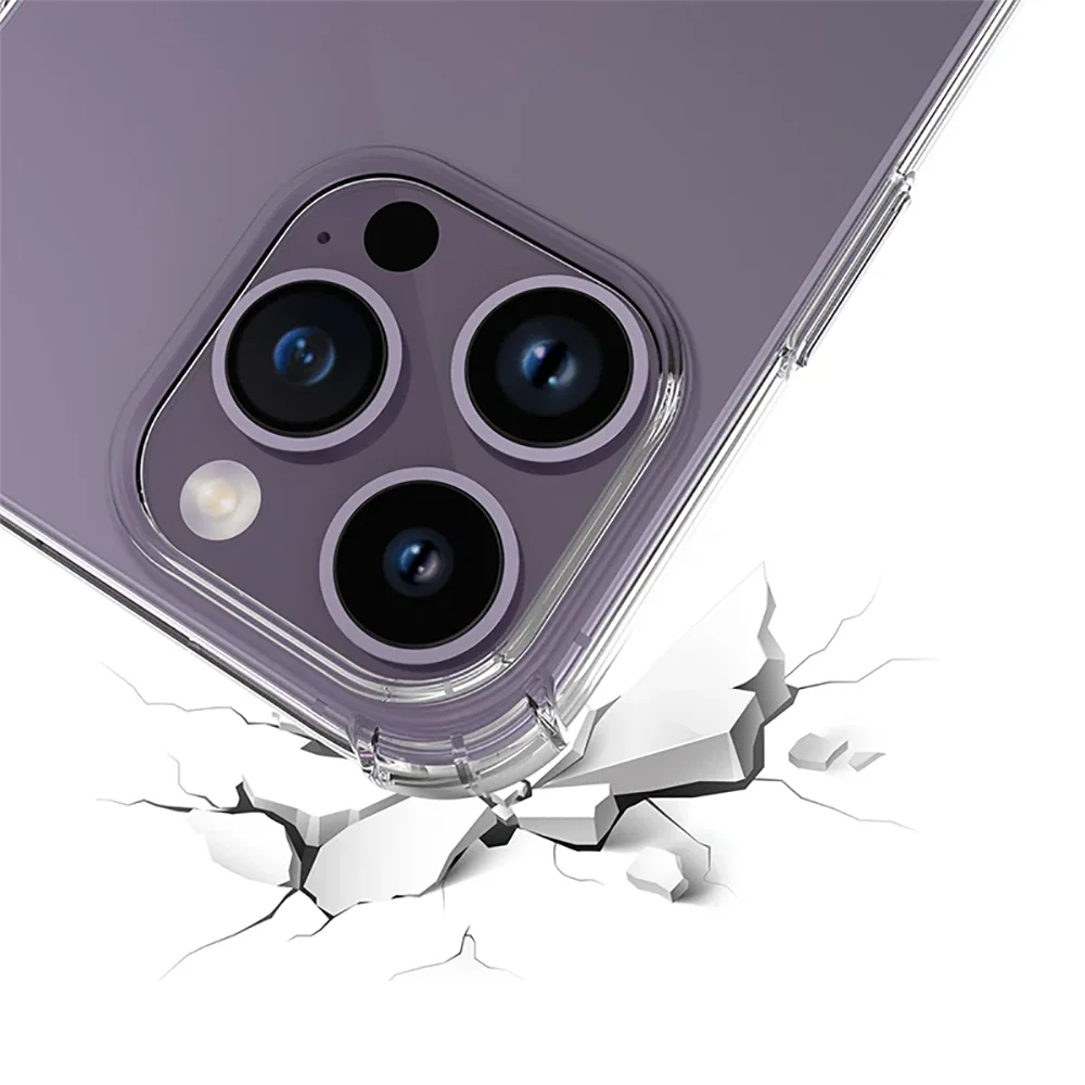 Silicone Soft Shockproof Transparent Phone Case - Ultra Thin Clear Cover