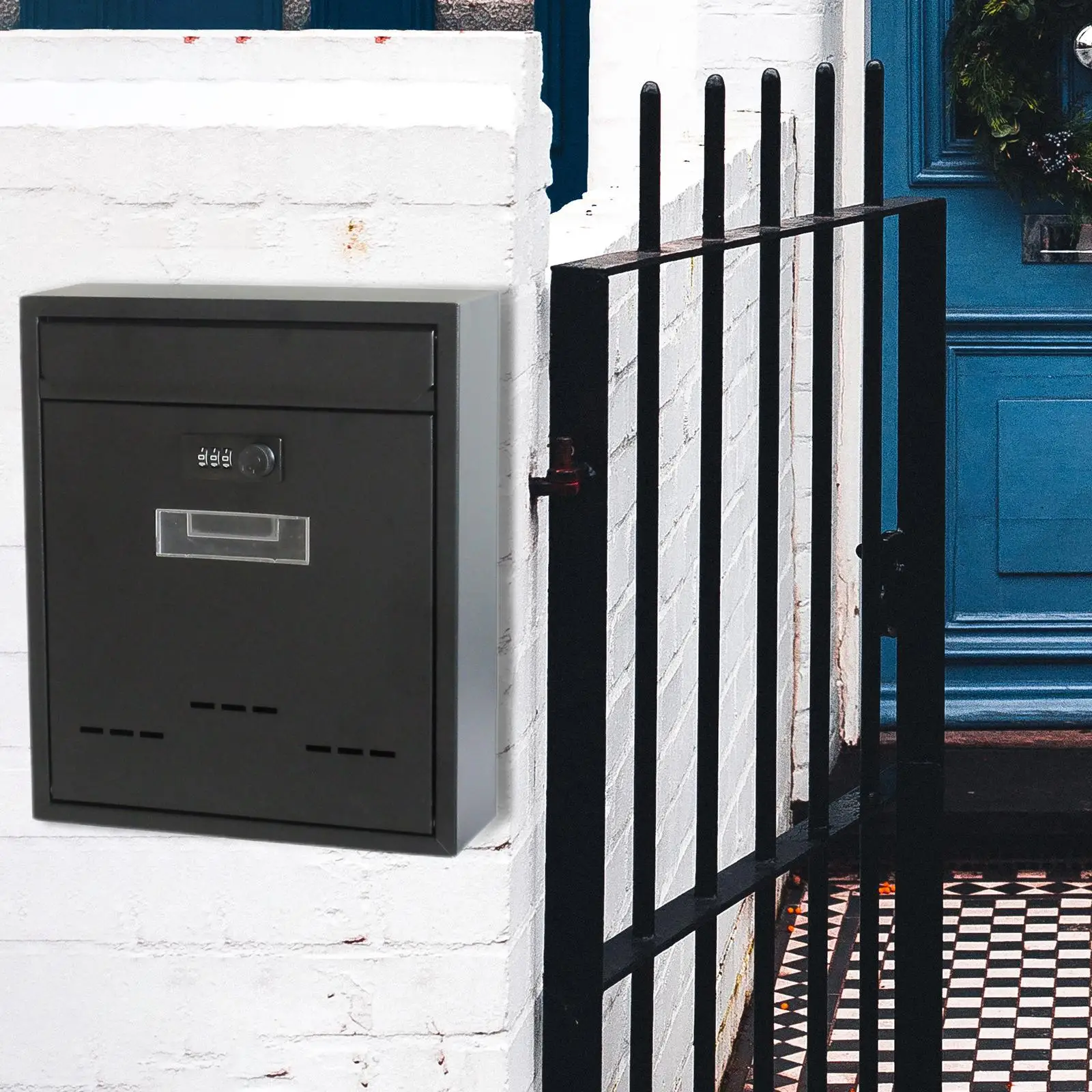 Puerta Metálica Buzon Para Puerta De Entrada Buzón Con Bloqueo De