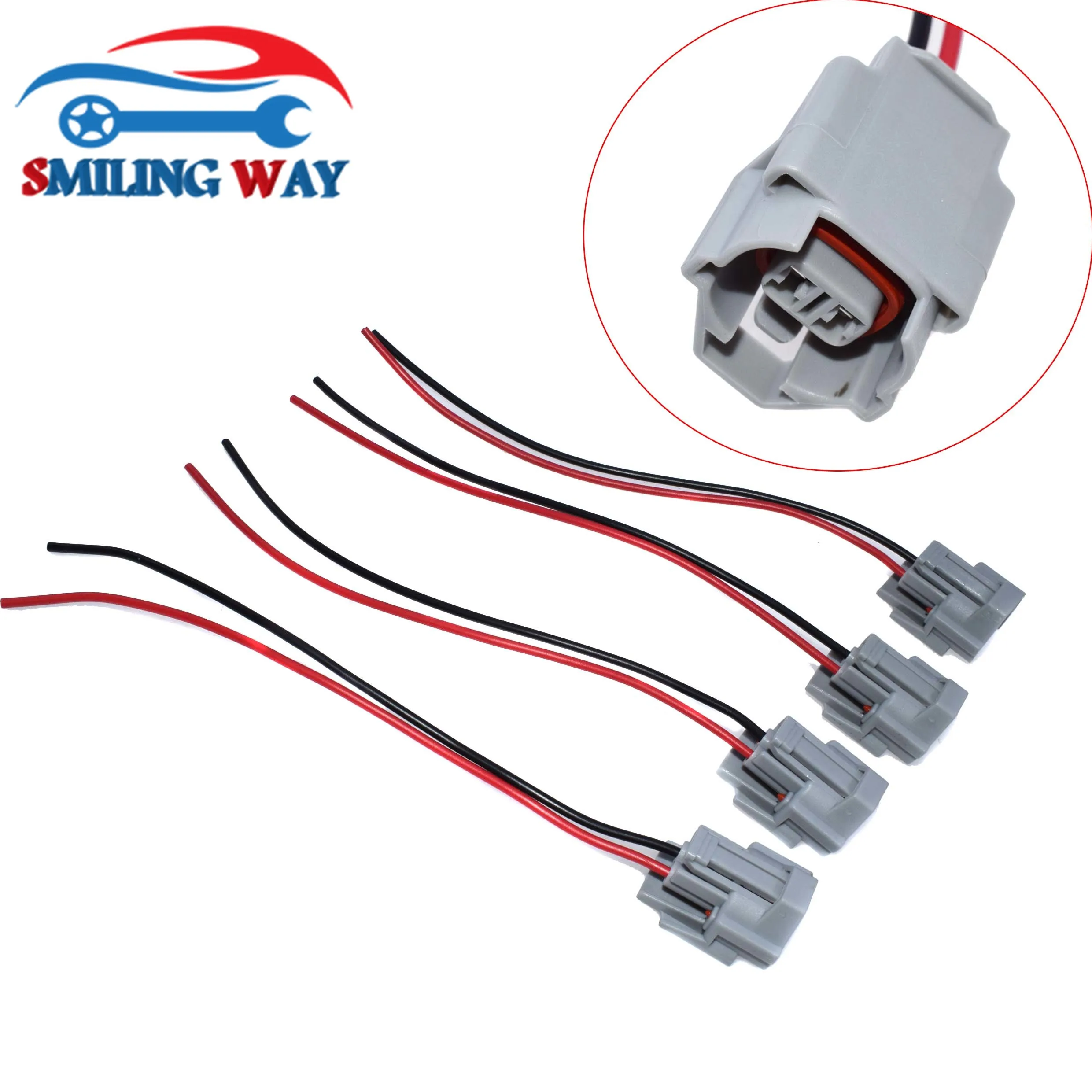 Fuel Injector Connector Wire Harness Wiring Plug For Kia Nissan Mitsubishi Hyundai Lexus Toyota INFINITI Audi Chrysler Dodge