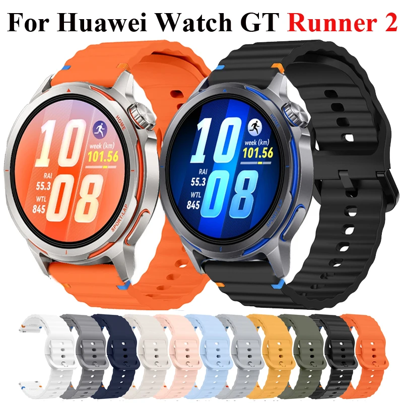 Sporty Silicone Watch Strap, Available in Multiple Sizes