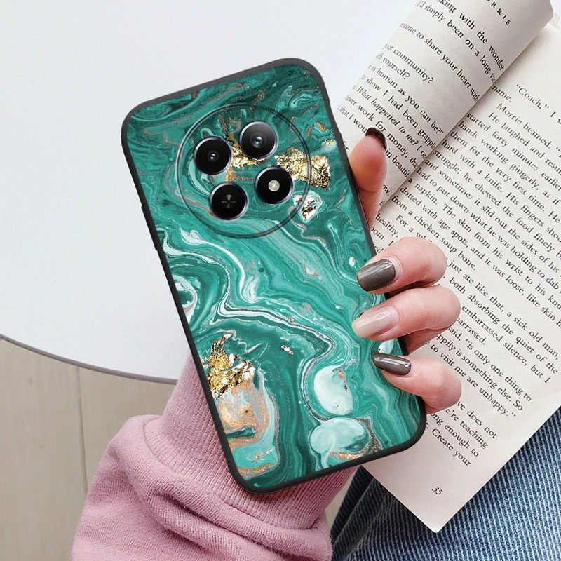 Luxury Marble Art Soft TPU Protective Back Cover - Shockproof Fashion Case