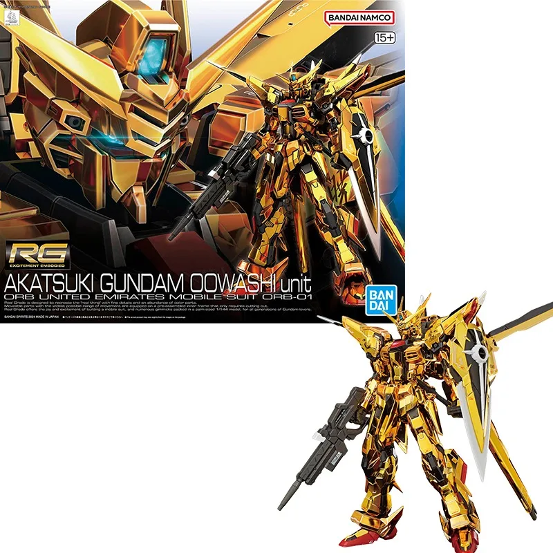 Bandai unidade genuína rg shiranui para akatsuki gundam e peças de
