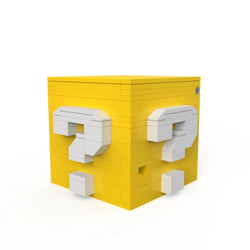 

Gobricks MOC Question Mark Decryption Box Building Block set Radio Decryption Box DIY Education Brick Toys For Children Gift