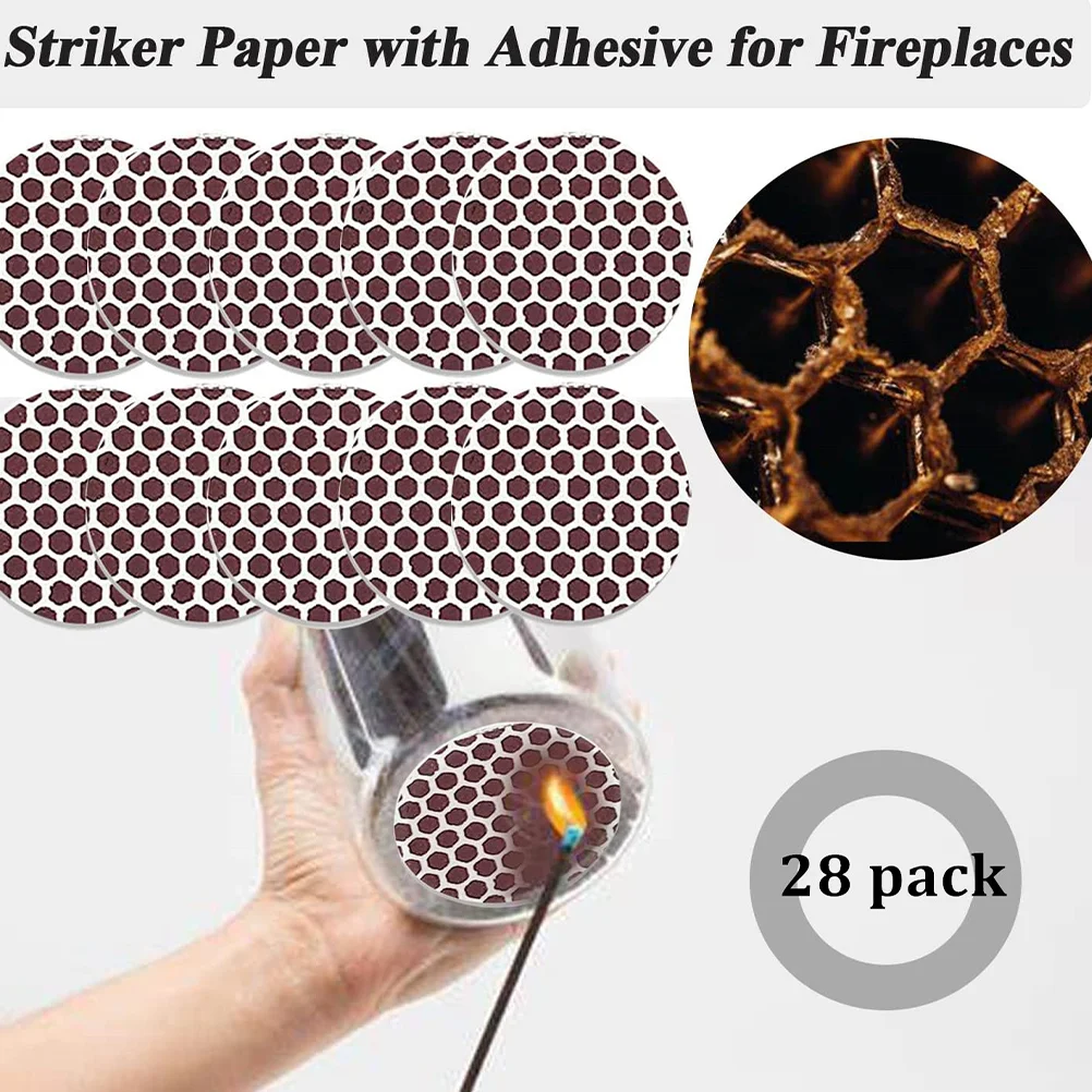 Matchstick Striker Strike Paper match striker paper Matches Sticker Strip Matchstick Sheet Strikers Sheets DIY Match Striker Adhesive Accessories