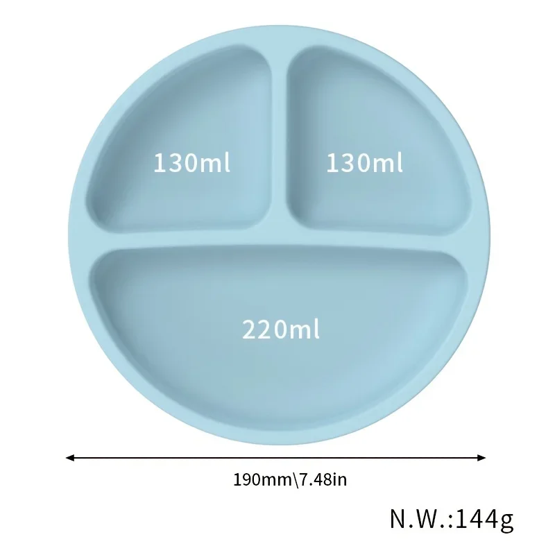 Best-Selling Silicone Children's Dinner Plate - Non-Slip, Separate Tableware & Baby Food Bowl - Perfect for Little Hands!