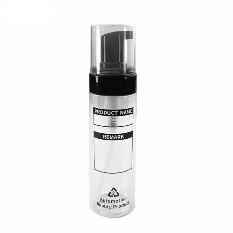 200ML PET Foaming Bottle Car Wash Bottle Press Head Wash Shampoo Container Dilution Refill Portable Dispenser