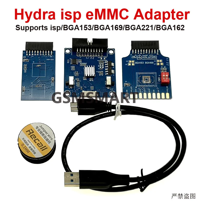 오리지널 Hydra ISP eMMC 어댑터 세트 도구, BGA153,BGA169,B..
