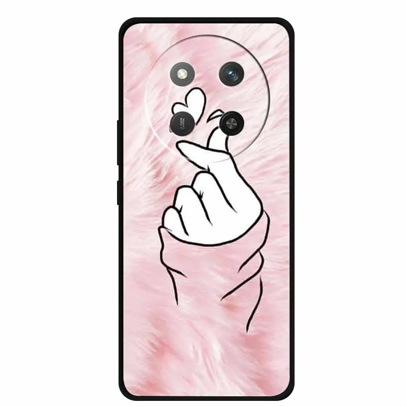 Cat Print Soft TPU Silicone Phone Cover - Lovely Painted Design
