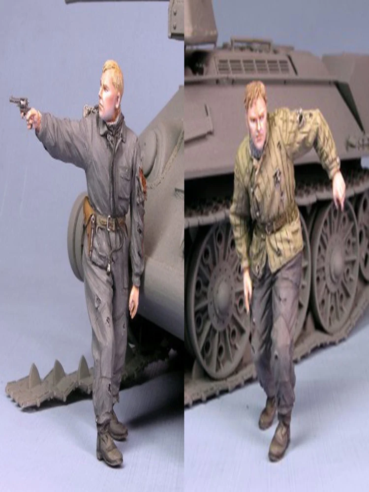 

Unassambled 1/35 выхода Экипаж включает 2 (без бака) статуэтка в виде набор миниатюрных моделей Неокрашенный