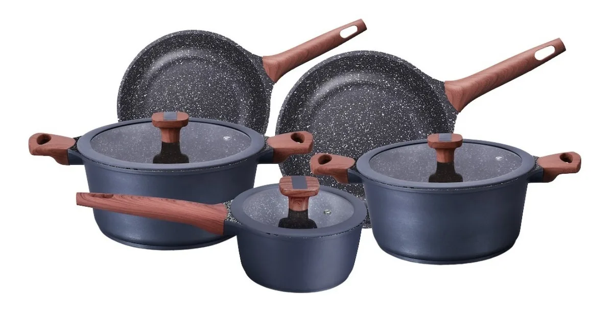 MELENTA Pots and Pans Set Ultra Nonstick, Pre-Installed 11pcs Cookware Set  Copper with Ceramic Coating, Stay cool handle & N - AliExpress