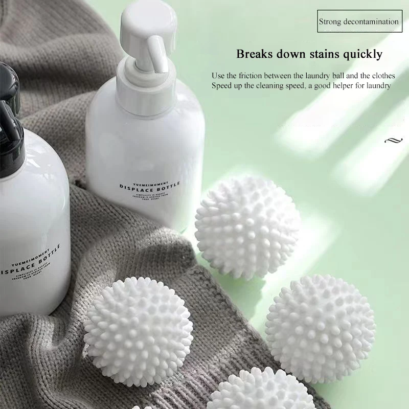 Laundry Ball Magic Reusable PVC Solid Cleaning Ball 1/2/3pcs Household Cleaning Washing Machine Clothes Softener Tools