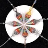 Resin 7 Chakras Pendant Pendulum for Divination Dowsing Reiki Healing Point  Dowsing Yoga Wiccan Witchcraft Spiritual Pendulos 2