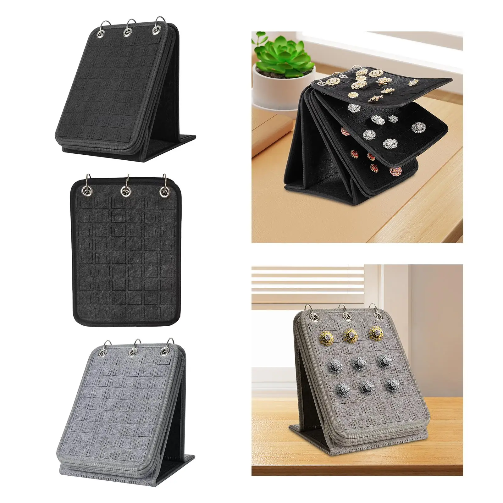 Pin Display Holder with 5 Pages Pins Collection Storage Calendar Stand Pin Display Holder with 5 Pages Pins Collection Storage Calendar Stand