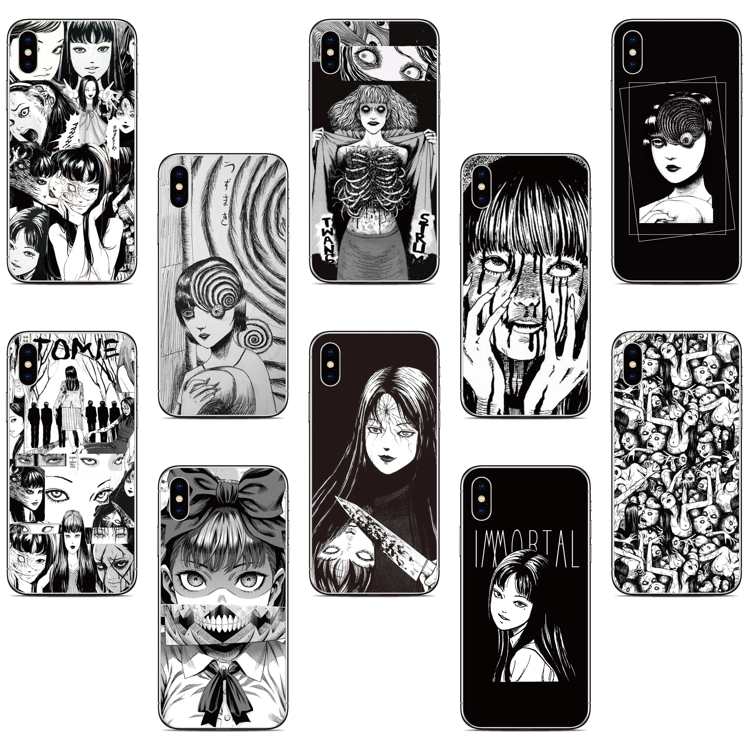Custodia Per Telefono Junji Ito Tomie Per Gigaset Gx6 Gx4 Gs5 Gs4 Gs3 Blu G91 C5 Max View 2 3 Bold N2 F91 Cat S62 Pro S42 S52 S75 5G Cover