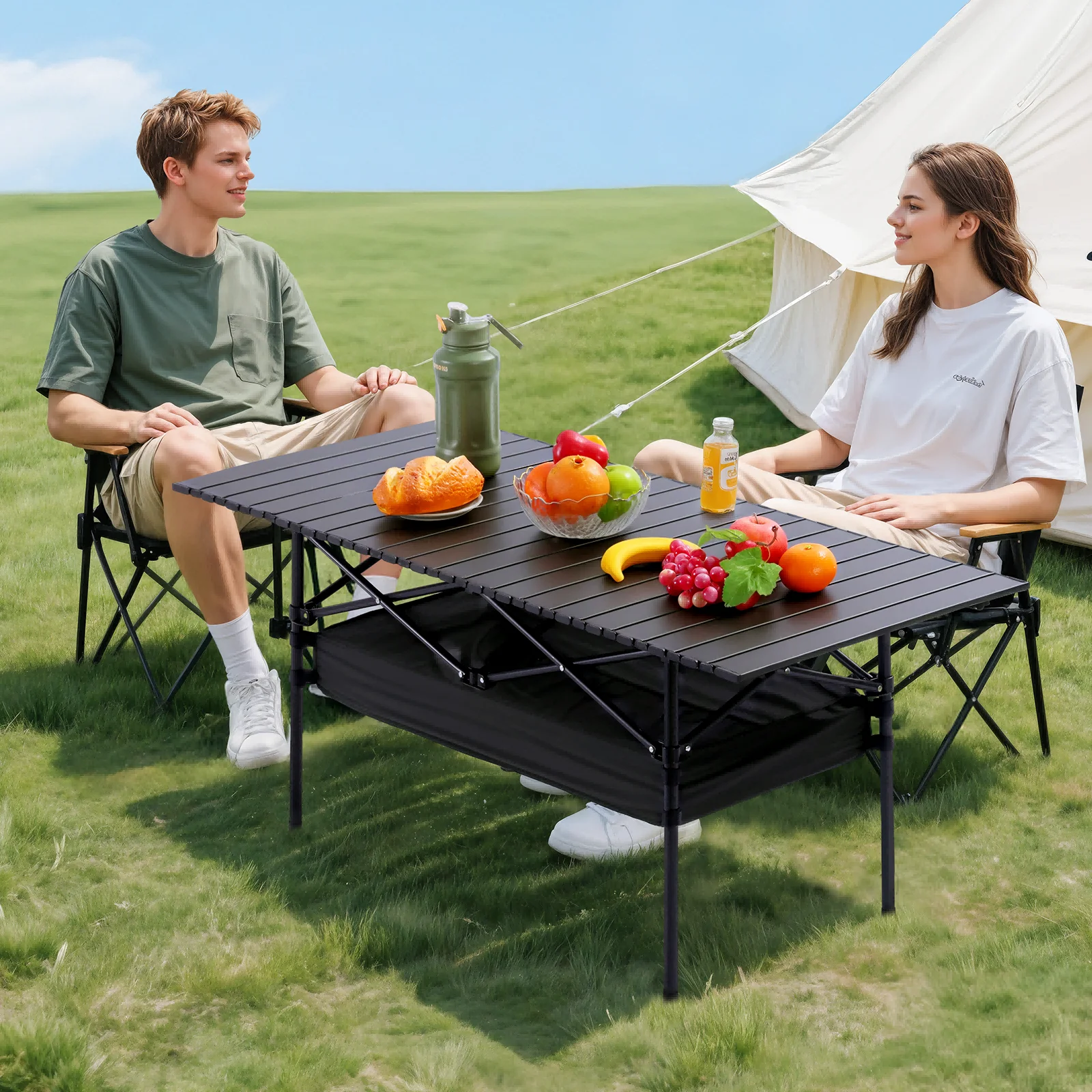 Adjustable Folding Camping Table 3