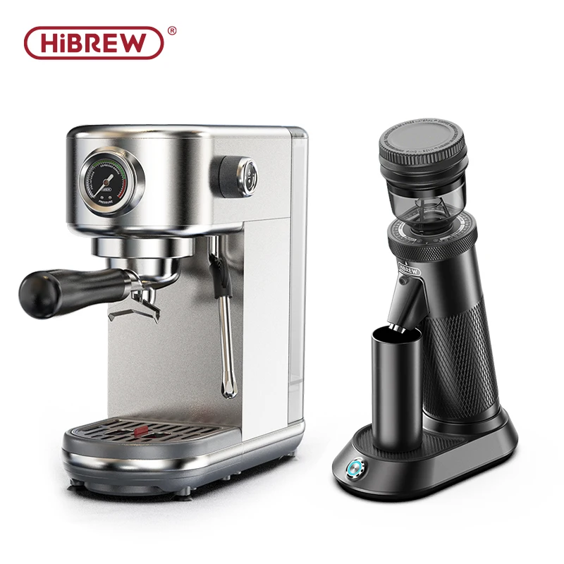 HiBREW-cafetera Espresso semiautomática de 20bar, temperatura