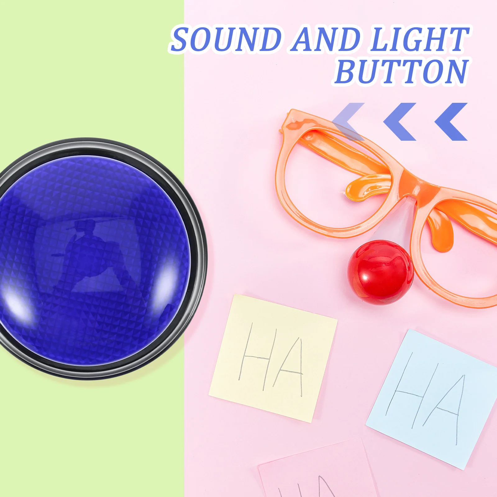 2pcs Alarm Sound Button Quiz Red Toy Practical Jokes Party Supplies Light Button Novelty Toys Prank Prop Gaming Gadgets