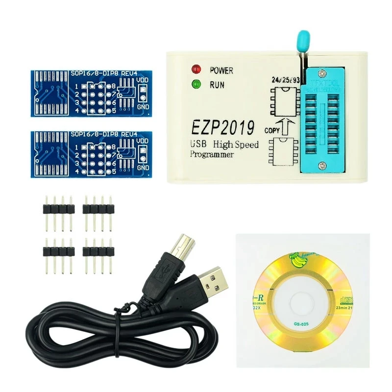 

Высокоскоростной USB-программатор EZP2023 SPI с поддержкой 24 25 93 EEPROM, флэш-Bios с CDROM, программное обеспечение на английском языке, бесплатная доставка