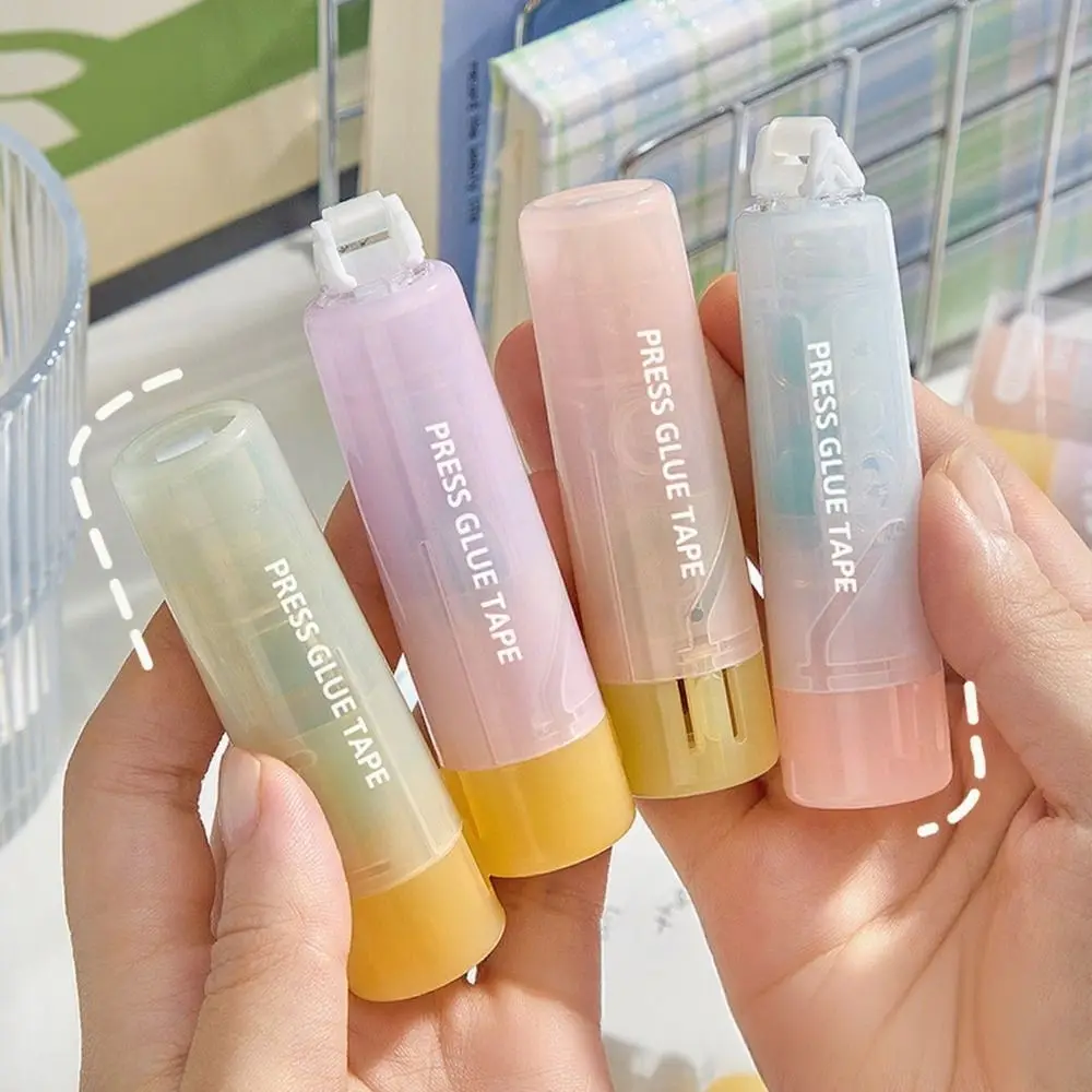 3개/세트 360 °   회전식 헤드 점착 테이프 대용량 분리형 양면 코팅 테이프 DIY 부드러운 디스펜싱 펜