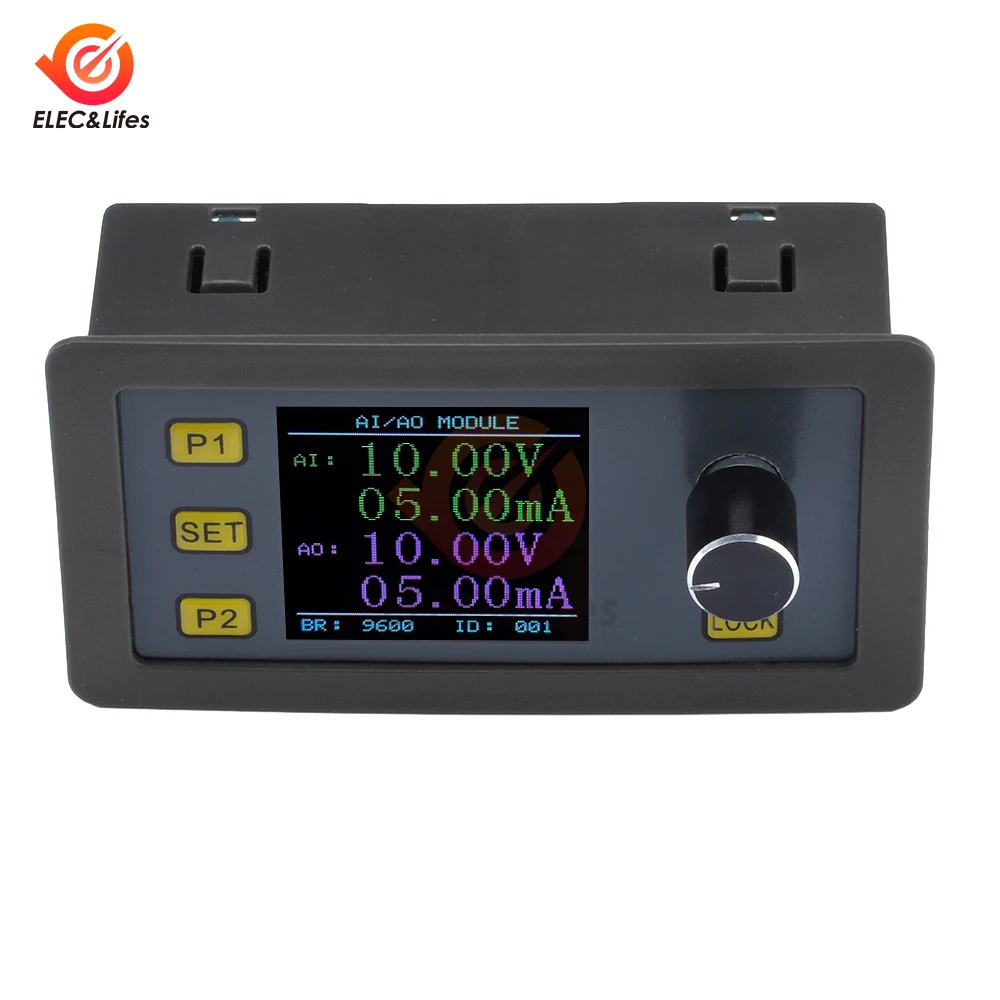 DC 24V 0/4-20mA High Precision LCD Digital Signal Generator Current Source Analog Input/output Measurement With Modbus 5