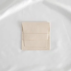 Personalized Jewelry Storage Case - 100Pcs 6.2x6.2cm (Cream No Logo)