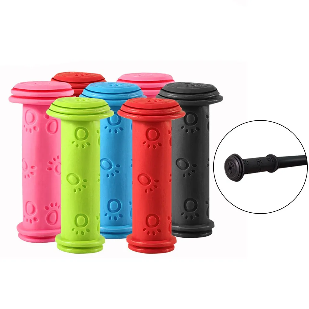 

1 Pair Rubber Bike Bicycle Handle Bar Grips Tricycle Scooter Handlebar For Kids Child Colorful Non-Slip Cycling Handlebar Grips