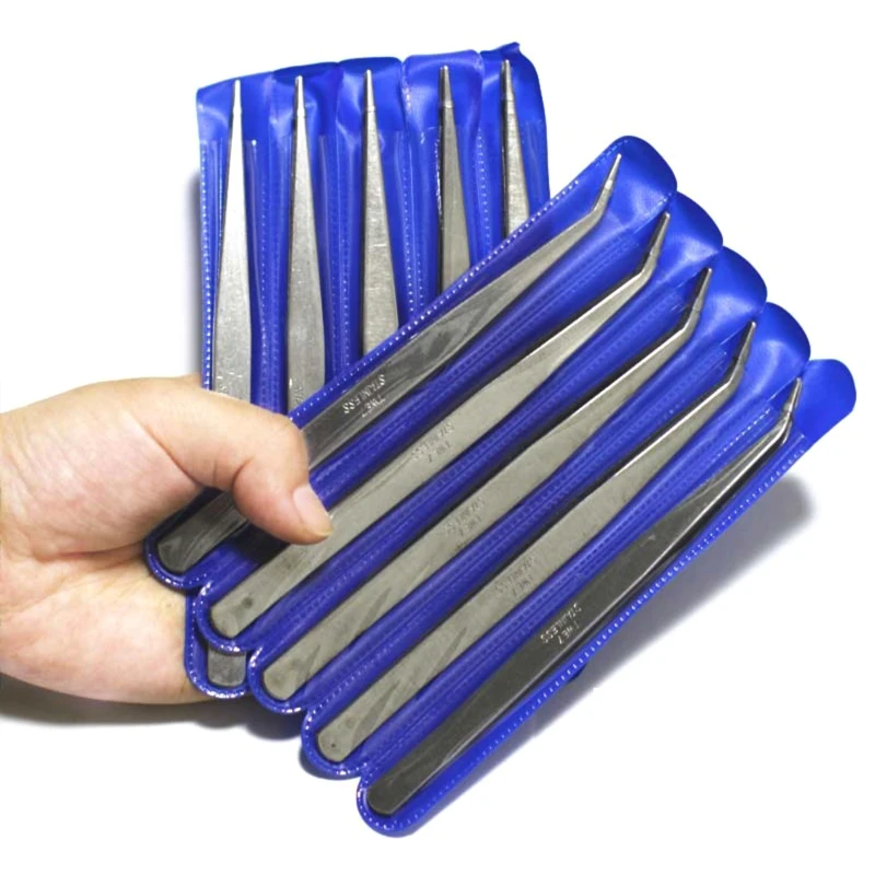 Pinzetta Curva In Acciaio 16.5cm | Punta Seghettata | Per Cucito, Modellismo E Lavori Di Precisione - Foto 10