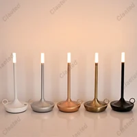 Touch LED Candlelight Camper Table Lamp Rechargeable Camper Waterproof Warm Light Candle Lamp Dinner Atmosphere Table Lamp 1