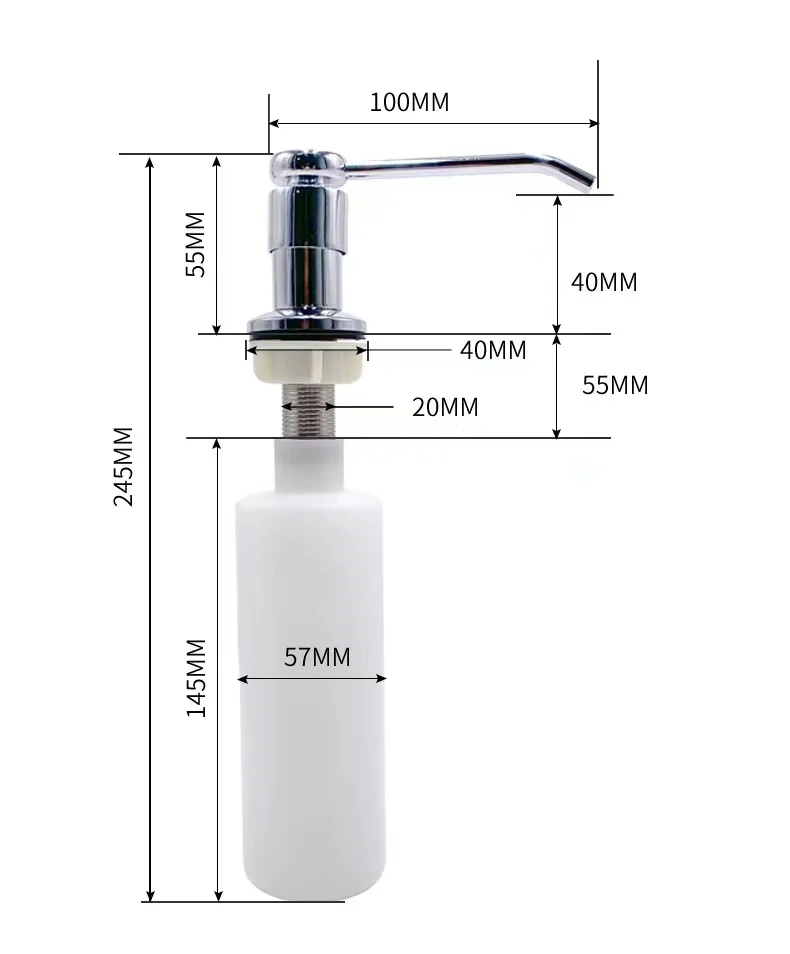 redonda, acessórios de limpeza, pia do banheiro, 350ml