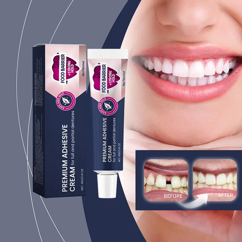 Fixodent Dental Adhesive Cream For Denture Original Strong Complete Professional Dentures Glue Dentistry Products Mater G9z9 40g
