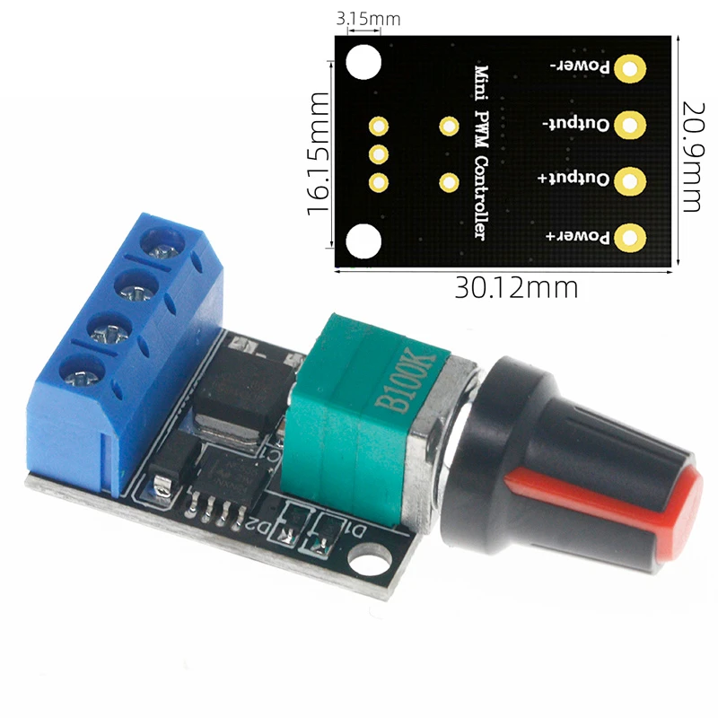 5V 12V 10A Voltage Regulator 5V-16V DC PWM DC Motor Speed Controller Governor Stepless Speed Regulator LED Dimmer Power Controll