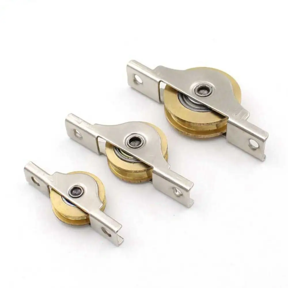 Sliding Door Rollers Sliding Door Bottom Pulley Metal Barn Door Rollers Sliding Track Wheel Windows Accessories Home Hardware