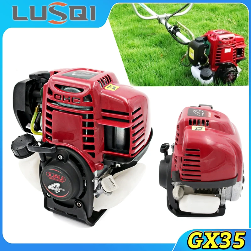 Lusqi Gx35 Motore A Benzina 4 Tempi Decespugliatore Pompa Acqua Motore A Benzina 1.2Hp Avviamento A Strappo Cilindro Singolo 35.8Cc