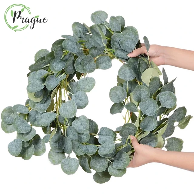 Artificial Eucalyptus Vines Faux Vines Greening Wreath Wedding Backdrop  Arches Room Decor Wall Hanging Plastic Fake Plant Rattan - AliExpress